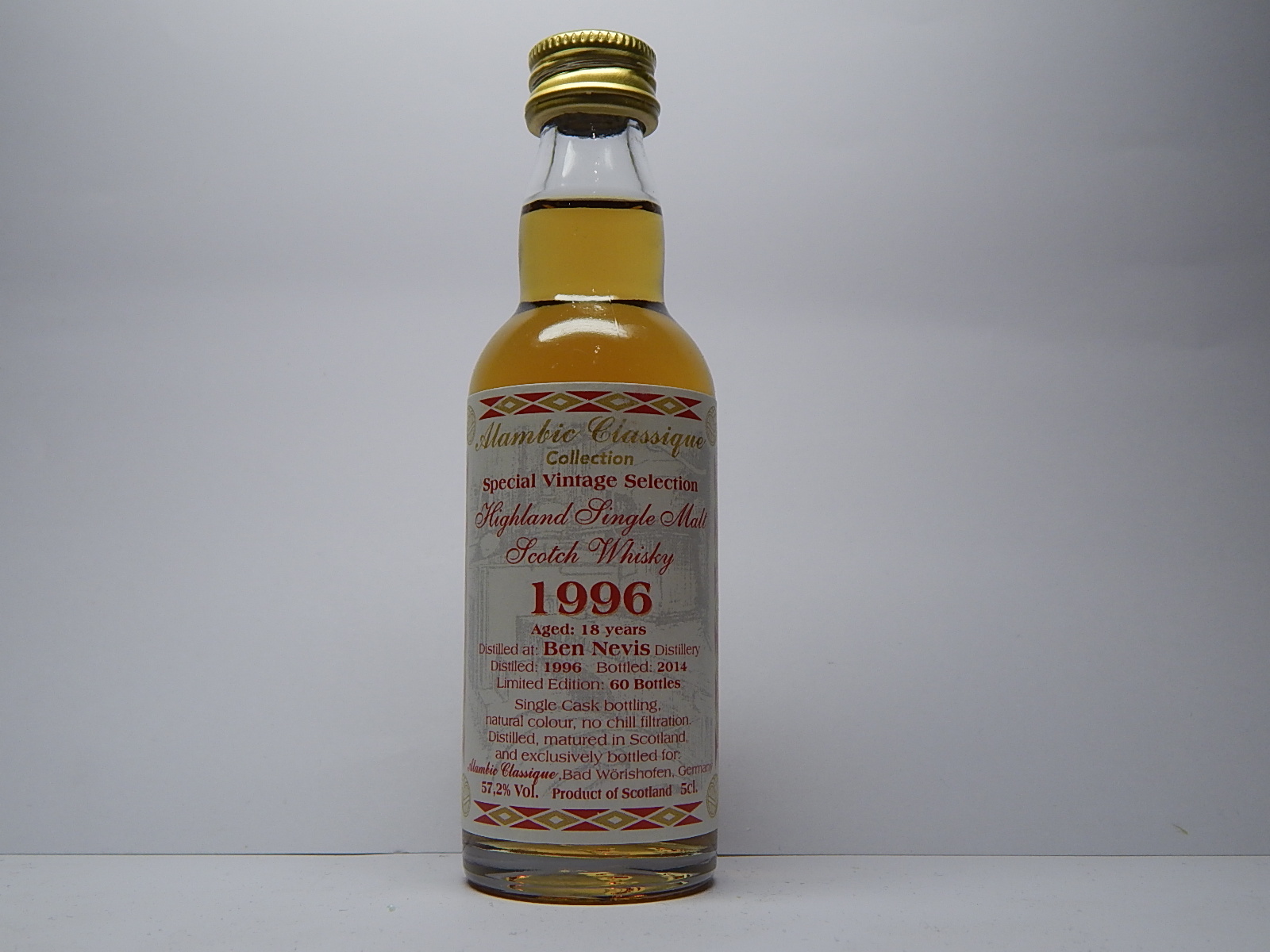 HSMSW 18yo 1996-2014 "Alambic Classique" 5cl. 57,2%Vol.